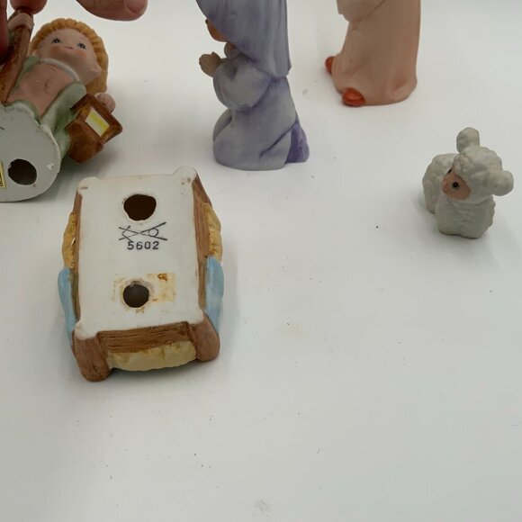 HOMCO Vintage Children Nativity Scene 5 Pieces No 5602 Figurine Set Complete - Picture 9 of 9